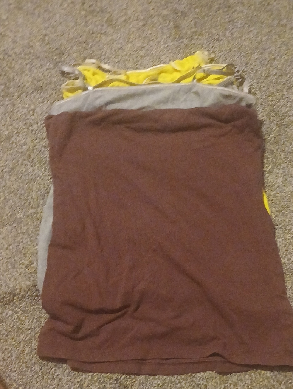 Ambiance Yellow and Brown Layered Tank Set